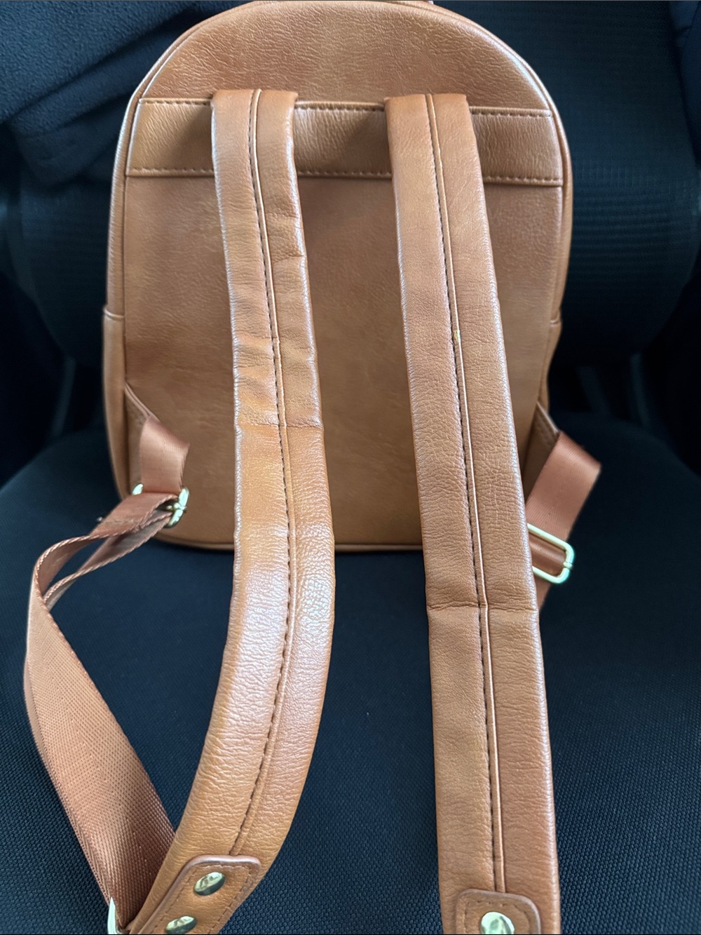 Boxlunch Corgi and Boba Mini Backpack with Gold Hardware - Picture 2 of 5
